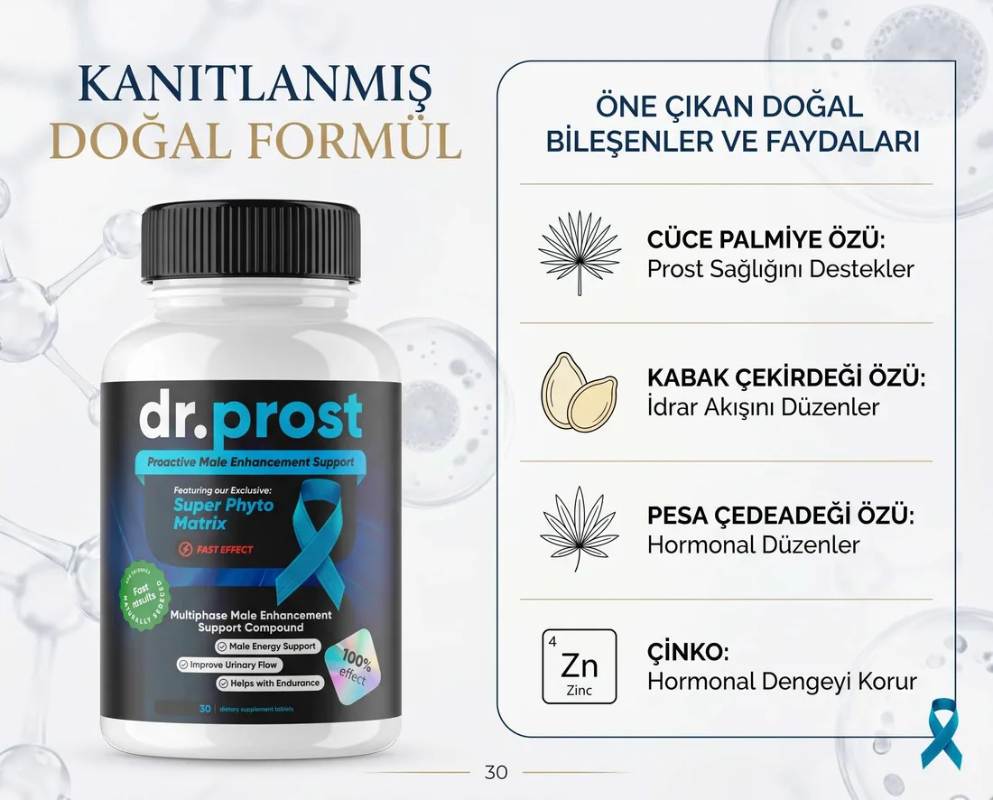 Dr.Prost bitkisel prostat desteği tanıtımı