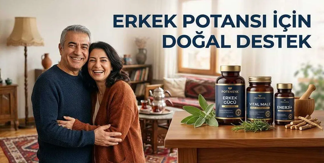 Erkek sağlığı için doğal içerikli destek görseli