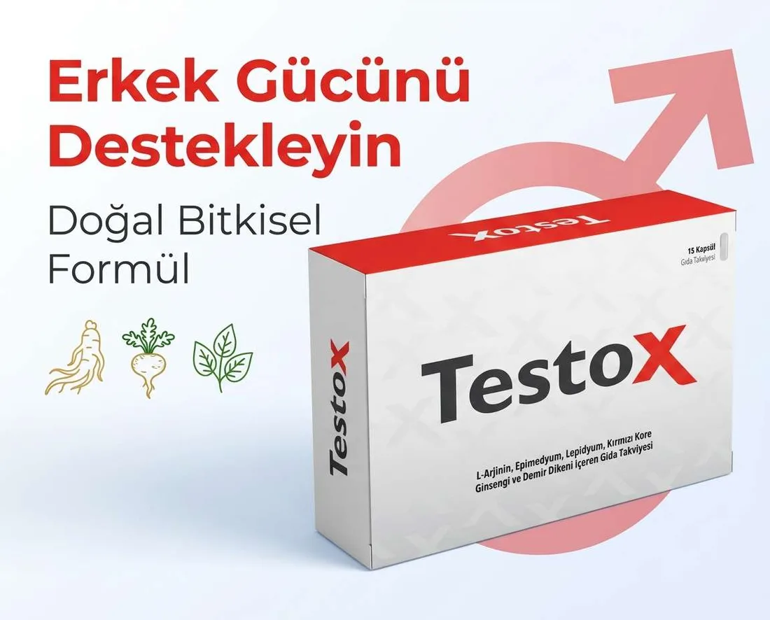 TestoX kapsül bitkisel içerik tanıtımı