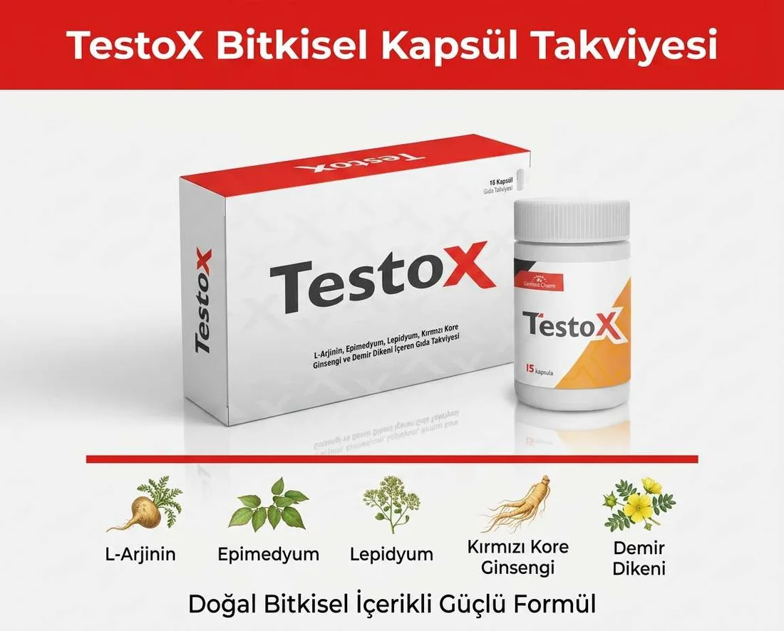 TestoX Türkiye orijinal ürün görseli